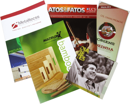 Folders, revistas, informativos